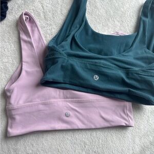 lululemon athletica Women's sports bras in Pink, Green e size 6 bundle